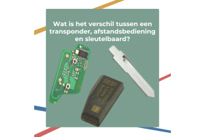 Wat is het verschil tussen een transponder, afstandsbediening en sleutelbaard?