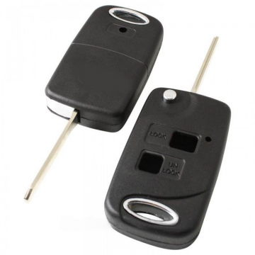 Toyota 2-knops klapsleutel - sleutelbaard punt met inkeping links (ombouwset) Image