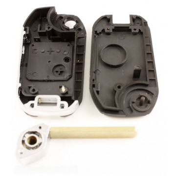 Mini 2-knops klapsleutel - sleutelbaard recht (ombouwset) Image
