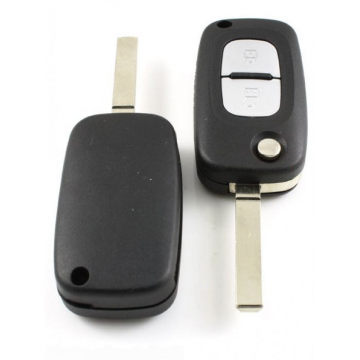 Nissan 2-knops klapsleutel - sleutelbaard recht Image