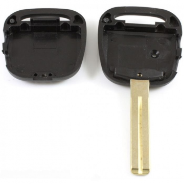 Toyota 2-knops sleutelbehuizing met uitsparing lampje - sleutelbaard recht (+/- 48mm) Image
