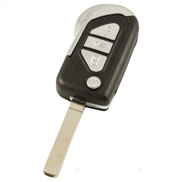 Citroën 3-knops klapsleutel - sleutelbaard recht