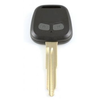 Mitsubishi 2-knops sleutelbehuizing - sleutelbaard punt met inkeping links