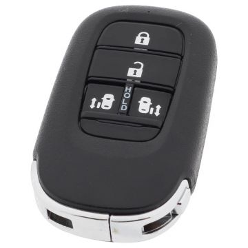 Honda 4-knops Smart Key Behuizing - oa geschikt voor Honda CRV, Honda Civic, Honda Accord (model 3)