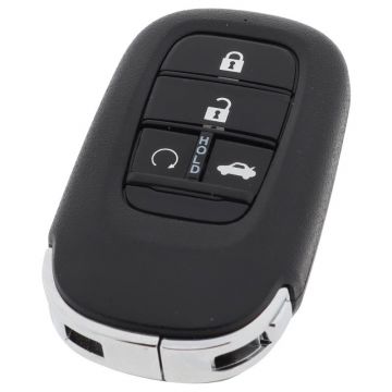 Honda 4-knops Smart Key Behuizing - oa geschikt voor Honda CRV, Honda Civic, Honda Accord (model 1)