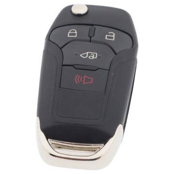 Ford 3-knops klapsleutel met paniek knop - sleutelbaard recht (model 3)