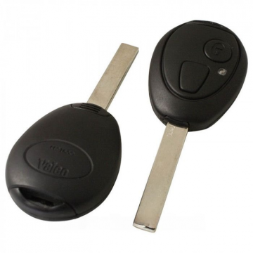 Mini 2-knops sleutelbehuizing - sleutelbaard recht met elektronica 433MHZ - 7935 transponder Image