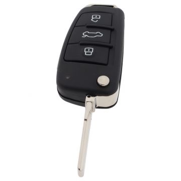 Audi 3-knops klapsleutel met elektronica - ID48- 8X0837220D - not-keyless