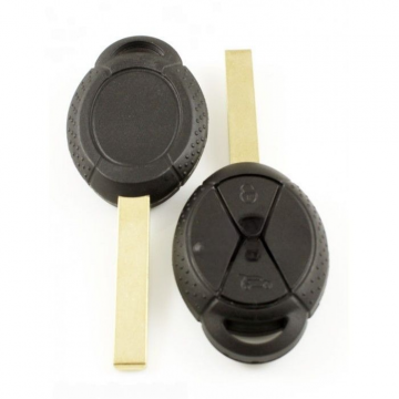 Mini 3-knops sleutelbehuizing - sleutelbaard recht met elektronica 434MHZ - ID44 transponder Image