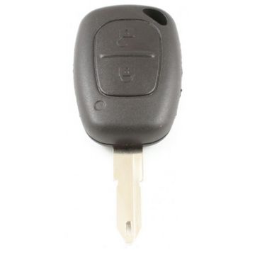 Opel 2-knops sleutelbehuizing - sleutelbaard punt met opening