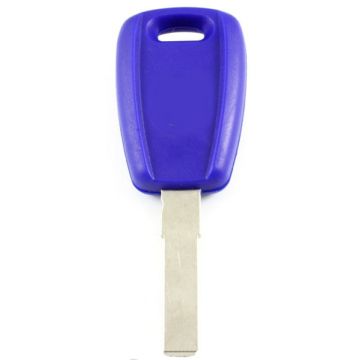 Fiat - 1-knops sleutelbehuizing blauw - sleutelbaard recht