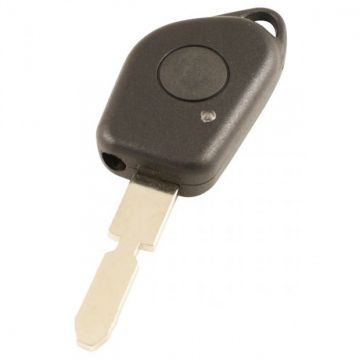 Peugeot 1-knops sleutelbehuizing - sleutelbaard met inkeping midden met uitsparing infrarood lampje