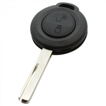 Mitsubishi 2-knops sleutelbehuizing - sleutelbaard recht met inkeping
