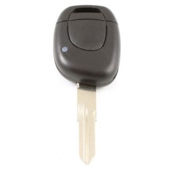 Renault 1-knops sleutelbehuizing - sleutelbaard met punt - batterij op elektronica