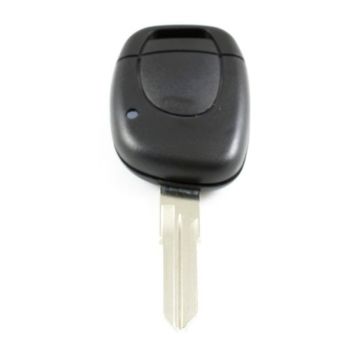 Renault 1-knops sleutelbehuizing - sleutelbaard met punt - batterij in behuizing