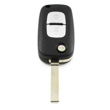 Renault 2-knops klapsleutel - sleutelbaard recht