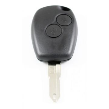 Dacia 2-knops sleutelbehuizing - sleutelbaard punt met opening