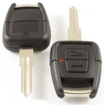 Opel 2-knops sleutelbehuizing - sleutelbaard punt met inkeping rechts