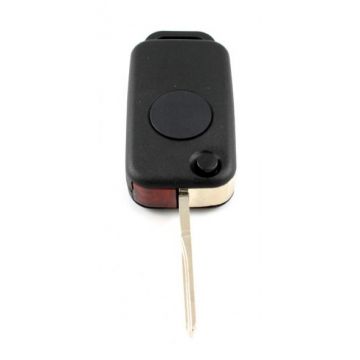 Mercedes 1-knops klapsleutel - sleutelbaard recht met inkeping zijkant