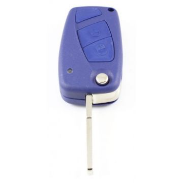 Fiat 2-knops klapsleutel blauw - sleutelbaard recht