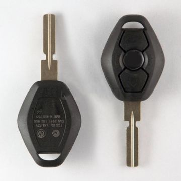 BMW 3-knops sleutelbehuizing - sleutelbaard recht met inkeping midden