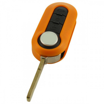 Fiat 3-knops klapsleutel oranje - sleutelbaard recht