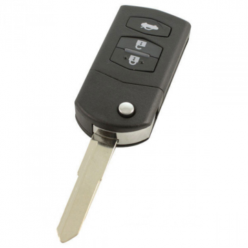 Mazda 3-knops klapsleutel - sleutelbaard punt