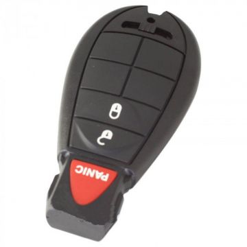 Chrysler 2-knops smart key behuizing met paniek knop