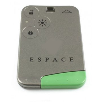 Renault Espace smartcard 3-knops sleutelbehuizing