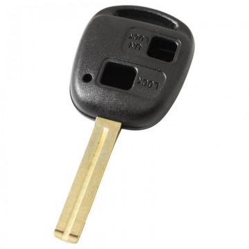 Lexus 2-knops sleutelbehuizing - sleutelbaard recht met inkeping midden (37mm)