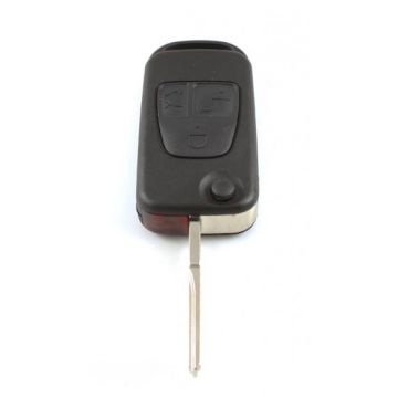 Mercedes 3-knops klapsleutel - sleutelbaard recht met inkeping zijkant