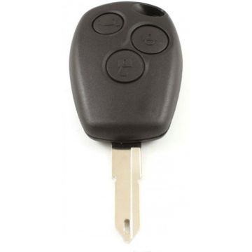 Renault 3-knops sleutelbehuizing - sleutelbaard punt met opening