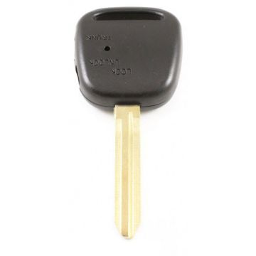 Toyota 2-knops sleutelbehuizing met uitsparing lampje - sleutelbaard punt (+/- 45mm)