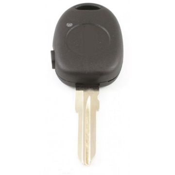 Fiat - 1-knops sleutelbehuizing - sleutelbaard punt met drukknop aan de zijkant zwart