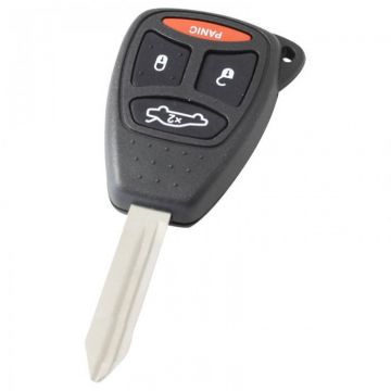 Chrysler 3-knops sleutelbehuizing met paniek knop - sleutelbaard punt