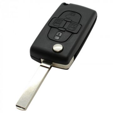 Citroën 4-knops klapsleutel - sleutelbaard recht