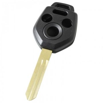 Subaru 3-knops sleutelbehuizing met paniek knop - sleutelbaard punt