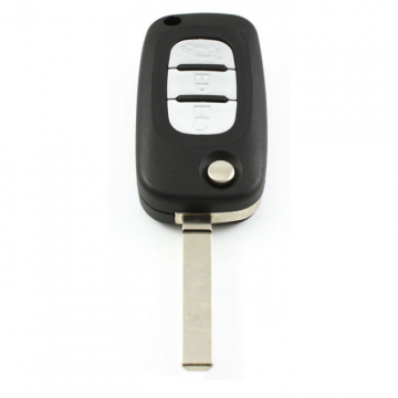 Nissan 3-knops klapsleutel - sleutelbaard recht