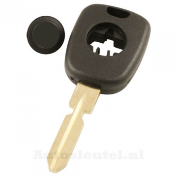 Mercedes 1-knops sleutelbehuizing - sleutelbaard recht met inkeping midden