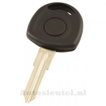 Opel contactsleutel met transponder (ID40) - sleutelbaard punt met inkeping rechts