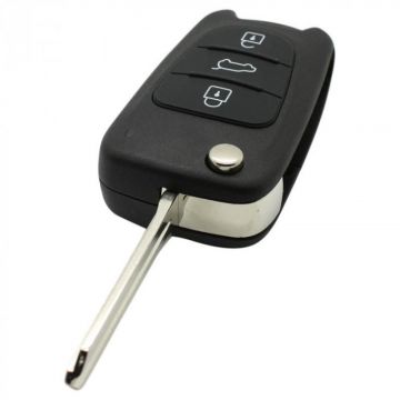Hyundai 3-knops klapsleutel - sleutelbaard punt met inkeping links