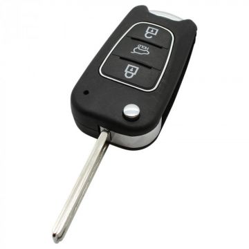 Hyundai 3-knops klapsleutel - sleutelbaard recht voor I30 en IX35