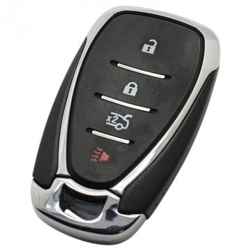 Chevrolet 3-knops smart key met paniek knop - sleutelbaard recht