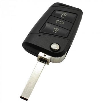 Volkswagen 3-knops klapsleutel - sleutelbaard recht