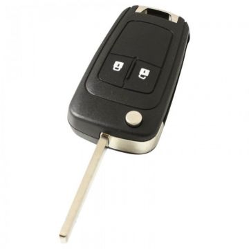 Chevrolet 2-knops klapsleutel - sleutelbaard recht (HU100)