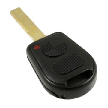 BMW 2-knops sleutelbehuizing, oude type - sleutelbaard recht