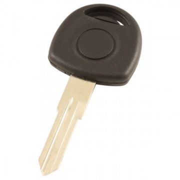 Opel contactsleutel met transponder (ID40) - sleutelbaard punt met inkeping links