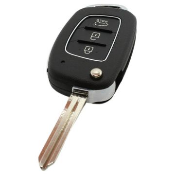 Hyundai 3-knops klapsleutel - sleutelbaard punt met inkeping rechts (model 5)