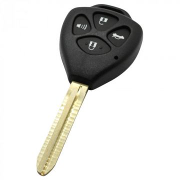 Toyota 4-knops sleutelbehuizing - sleutelbaard punt (TOY43)