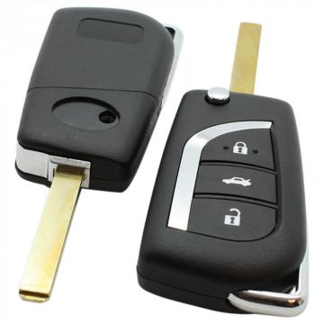 Toyota 3-knops klapsleutel - sleutelbaard recht (model 2) Image